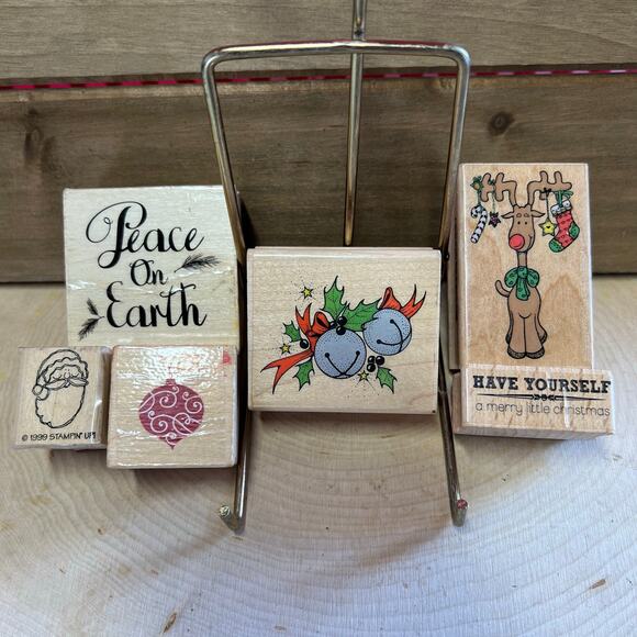 Rubber Stamp Christmas Mixed Lot - Picture 1 of 6
